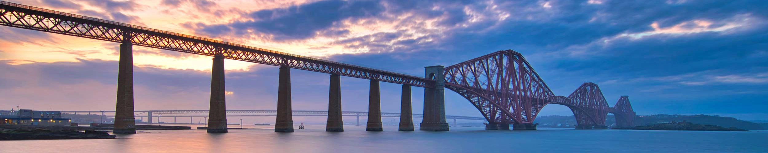 Bridge at sunset.