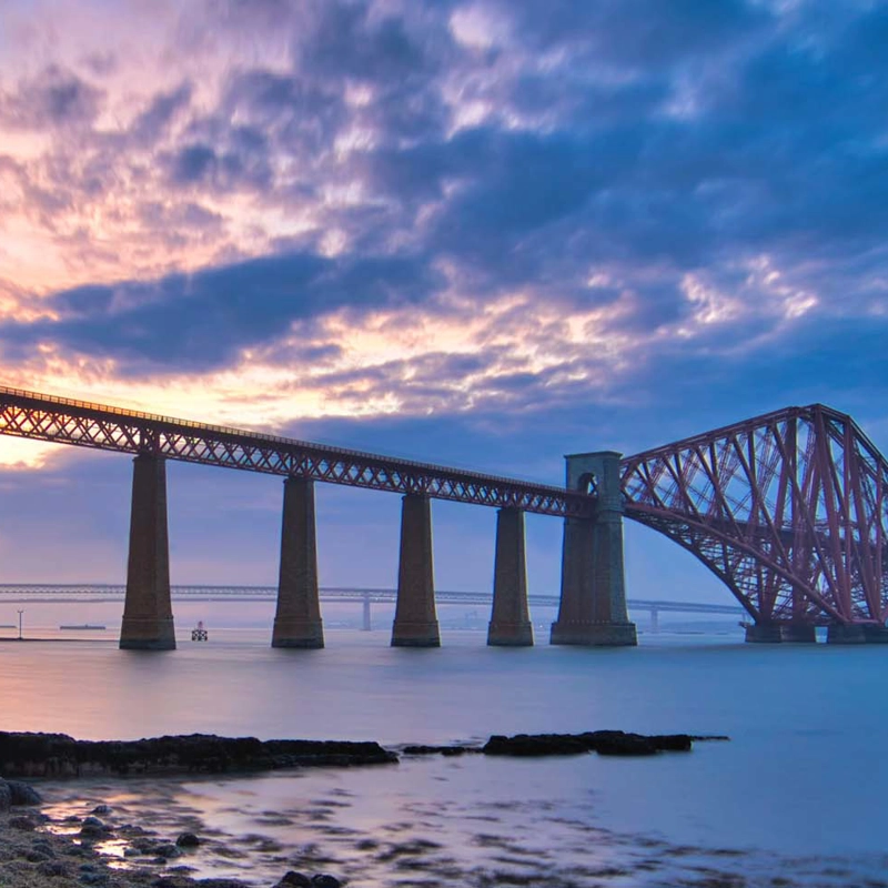 Bridge at sunset.
